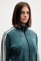adidas Originals bluza welurowa Fb Liberty Tt zielony JW5267
