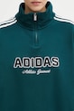 adidas Originals felpa in cotone Quarter Zip verde KF2309