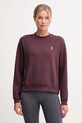 Hummel bluza do jogi z elastanem bordowy 230489