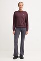Hummel bluza do jogi 230489 bordowy AW25