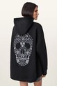 AllSaints bluza SHKULL z kapturem czarny W144JC