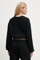 Ρούχα Βαμβακερή μπλούζα Just Cavalli 79PAIE20.CF100 μαύρο