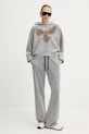 Just Cavalli bluza bawełniana 79PAIE05.CFW13 szary AW25