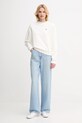 Lacoste bluza bawełniana SF5270 beżowy AW25