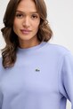 Бавовняна кофта Lacoste блакитний SF5270