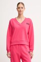 Dkny bluza bawełniana aplikacja różowy DP5T1279