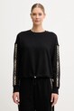 Dkny bluza bawełniana aplikacja czarny DP5T1414
