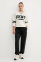 Dkny sweter DP5R0749 beżowy AW25