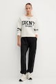 Dkny sweter DP5R0749 beżowy AW25