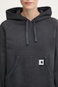 Carhartt WIP cotton sweatshirt W’ Hooded Hudson black I035137.895F