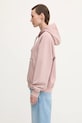 Carhartt WIP bluza bawełniana W’ Hooded Hudson I035137.1XF5F różowy AW25
