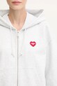 Bavlnená mikina Carhartt WIP W' Hooded Heart II Hartt biela I035242.482XX