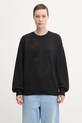 Carhartt WIP sweter bawełniany W' Perla gładkie czarny I035185.89XX