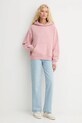 Bombažen pulover Levi's A8790.0017 roza AW25