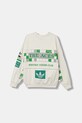 Βαμβακερή μπλούζα adidas Originals Court Crew JW0149 λευκό AW25