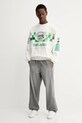 Хлопковая кофта adidas Originals Court Crew JW0149 бежевый AW25