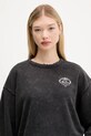 Хлопковая кофта adidas Originals 20th Century Fox Disney чёрный JX1276