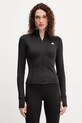 adidas Performance bluza treningowa z elastanem czarny JM9185