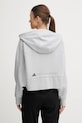 Îmbrăcăminte adidas by Stella McCartney hanorac de antrenament JW4689 gri
