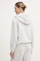 Oblačila Tommy Hilfiger jopica s kapuco ženska z bombažem UW0UW06093 siva