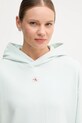 Calvin Klein Jeans bluza bawełniana turkusowy LV047D232G