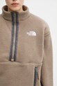 The North Face bluza polarowa Fleeski 1/4 zip brązowy NF0A88Z3BOW1
