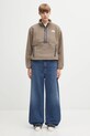 The North Face bluza polarowa Fleeski 1/4 zip NF0A88Z3BOW1 brązowy