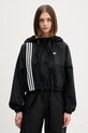adidas Originals bluză Ribbon Off Placed 3 Stripes Tracktop imprimeu negru JX2698