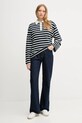 Tommy Hilfiger hanorac de bumbac WW0WW47457 bleumarin AW25