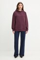 MAX&Co. bluza bawełniana 2528926022200 fioletowy AW25