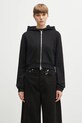 Heliot Emil bluza bawełniana z kapturem czarny AW25.W.13.085.BLK01