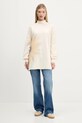 Desigual bluza bawełniana FLOR 25WWSK10 beżowy AW25