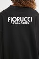 Bavlněná mikina Fiorucci Cash and Carry Print Relaxed Crewneck černá W02FPSCR188CJ01BK01