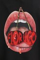 Bavlnená mikina Fiorucci Cherry Mouth Print Relaxed Fit W02FPSHO092CJ05BK02 čierna