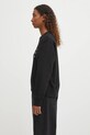 Бавовняна кофта MM6 Maison Margiela S52GU0248.M25025.900 чорний AW25