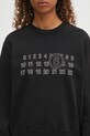MM6 Maison Margiela bluza bawełniana czarny S52GU0248.M25025.900