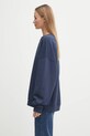 Anine Bing bluza bawełniana miles A.08.11205 granatowy AW25