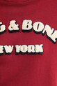 Rag & Bone bluza RE0E25FT3VW czerwony