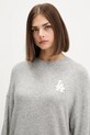 New Era sweter z domieszką wełny szary 60684495