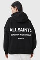 AllSaints bluza bawełniana OMNIUM bawełna czarny W268JB