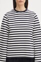 Barbour felpa in cotone ROBYN blu navy LOL0642
