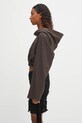 Rick Owens DRKSHDW cotton sweatshirt Cropped Hooded Tunic DS02E7236.RIG beige AW25