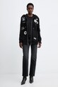 MICHAEL Michael Kors bluza bawełniana MF551WQ4MY czarny AW25