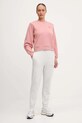 Bombažen pulover adidas by Stella McCartney JX6784 roza AW25