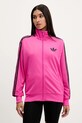 adidas Originals bluză Firebird imprimeu roz JX7866