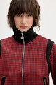 adidas Originals bluza Houndstooth czerwony JY3461