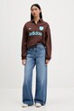 adidas Originals bluza bawełniana Footie Sweat JZ0879 brązowy AW25