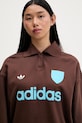 adidas Originals bluza bawełniana Footie Sweat brązowy JZ0879
