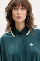 adidas Originals bluza welurowa Liberty turkusowy JW5274