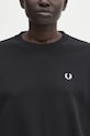 Fred Perry hanorac de bumbac negru G1148